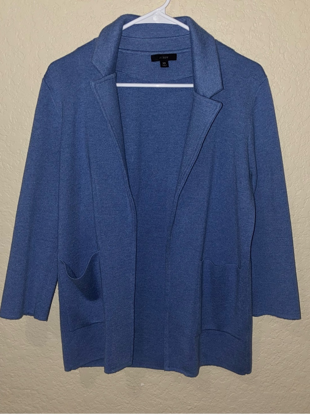 J.Crew Sophie Open-Front Sweater Blazer Cardigan xs dark blue - Picture 2 of 5